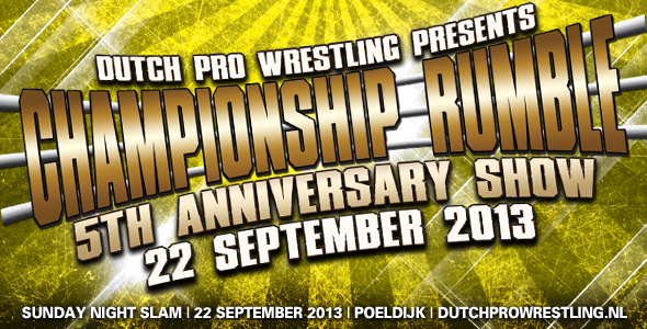 DPW Sunday Night Slam: 5th Anniversary Show 22/09/2013 Результаты